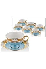 Joy Carmen Çay Fincan Takımı Rubens Mavi 1BBL-T1815B