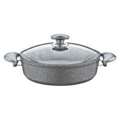Oms Granit 32 Cm Kısa Tencere 3310