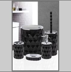 Kosova Banyo Seti 5 Li Krom Siyah Dmd-02