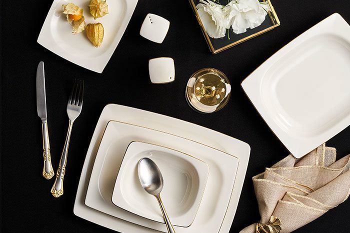 Porland Riva Altın Yaldız 57 Parça 12 Kişilik Yemek Takımı 04PLM005322