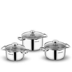 Korkmaz A1967 Aqua Jr.6 Parça Tencere Seti