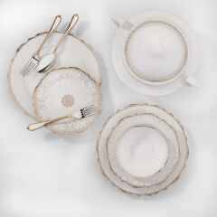 Korkmaz Eliza Collection 60 Parça Yuvarlak Yemek Takımı A8238