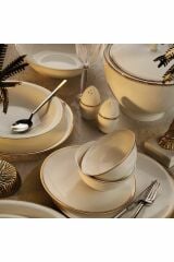 Aryıldız 60 Parça Bone Vienna Yemek Takımı Gold