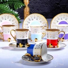 Kosova Fincan Takımı Ayaklı Dıana Beyaz İst-131