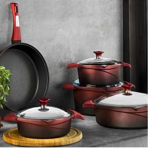 Aryıldız Flipper Prestige Döküm 9 Parça Tencere Seti