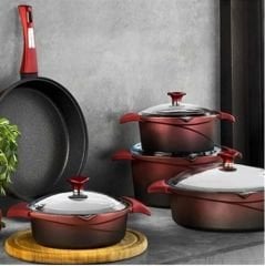 Aryıldız Flipper Prestige Döküm 9 Parça Tencere Seti