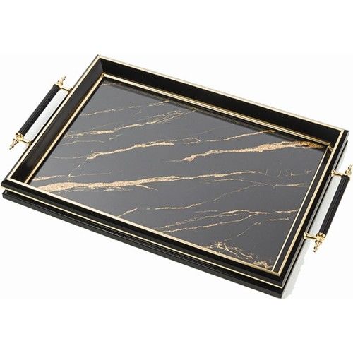 Kosova Tepsi Kulplu Siyah Mermer SA-206