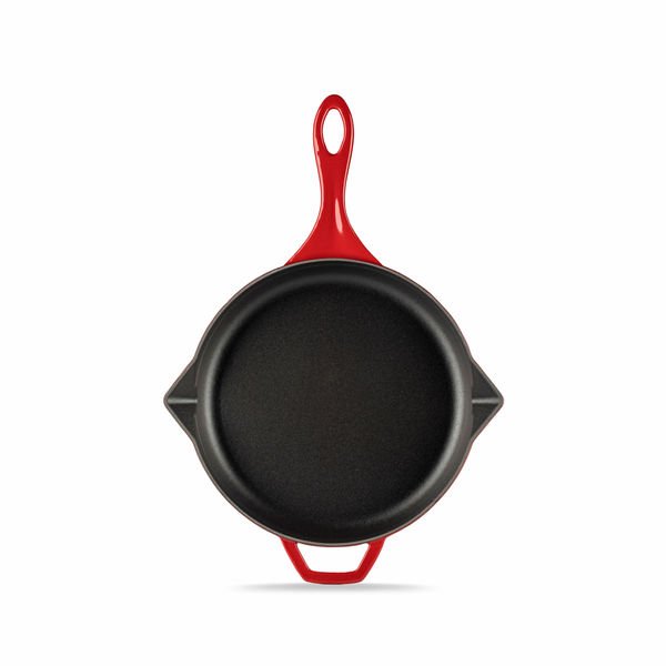 Hosse 28 Cm Demir Döküm Tava Kırmızı HS-YST28/B