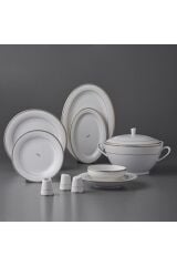 Jumbo 60 Parça Lineda Yemek Takımı Gold