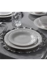 Jumbo 24 Parça Lily Bone Yemek Takımı