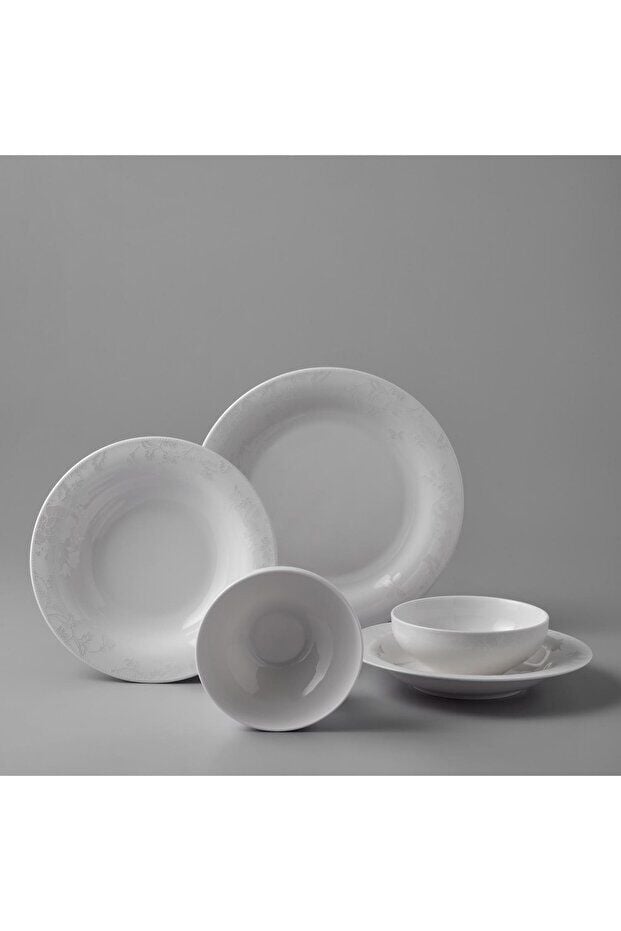 Jumbo 24 Parça Lily Bone Yemek Takımı