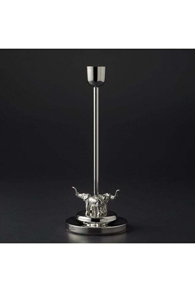 Jumbo Ganesha Şamdan Gümüş