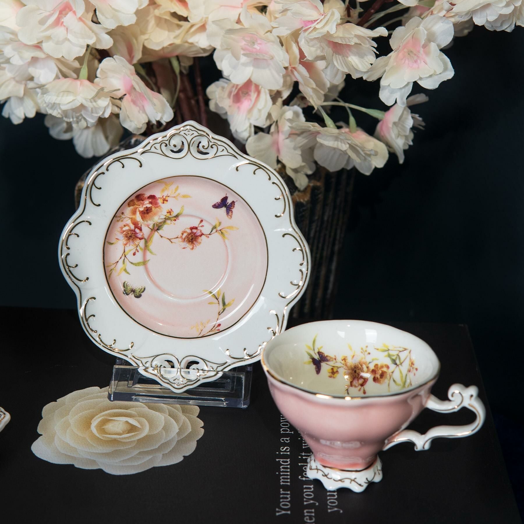 Kosova 6 Lı Fincan Takımı Flower Pembe Zjn-02