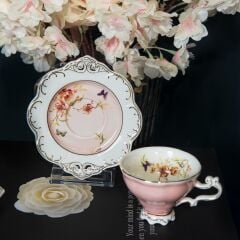 Kosova 6 Lı Fincan Takımı Flower Pembe Zjn-02
