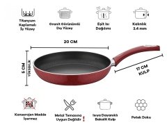Taç 20 Cm Granit Tava TT-1143