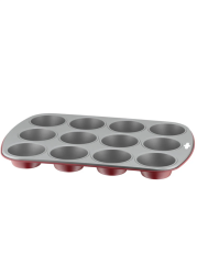 Kaiser Muffin Kalıp Classic Plus 12'li Kırmızı Kek Kalıbı