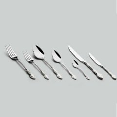 Nehir 89 Parça Adriana Deri Kutulu Çatal Bıçak Kaşık Seti