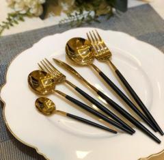 Aymet 36 Parça Siyah Çatal Kaşık Bıçak Seti Aym1601B