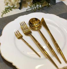 Aymet 24 Parça Gold Çatal Kaşık Bıçak Takımı Aym1600D