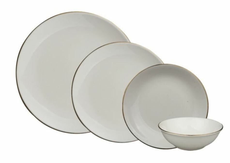 Nehir 24 Parça Exclusive Beyaz Yemek Takımı