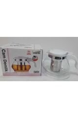 Cam Demlik Beyaz 900 Ml MTR-CY66