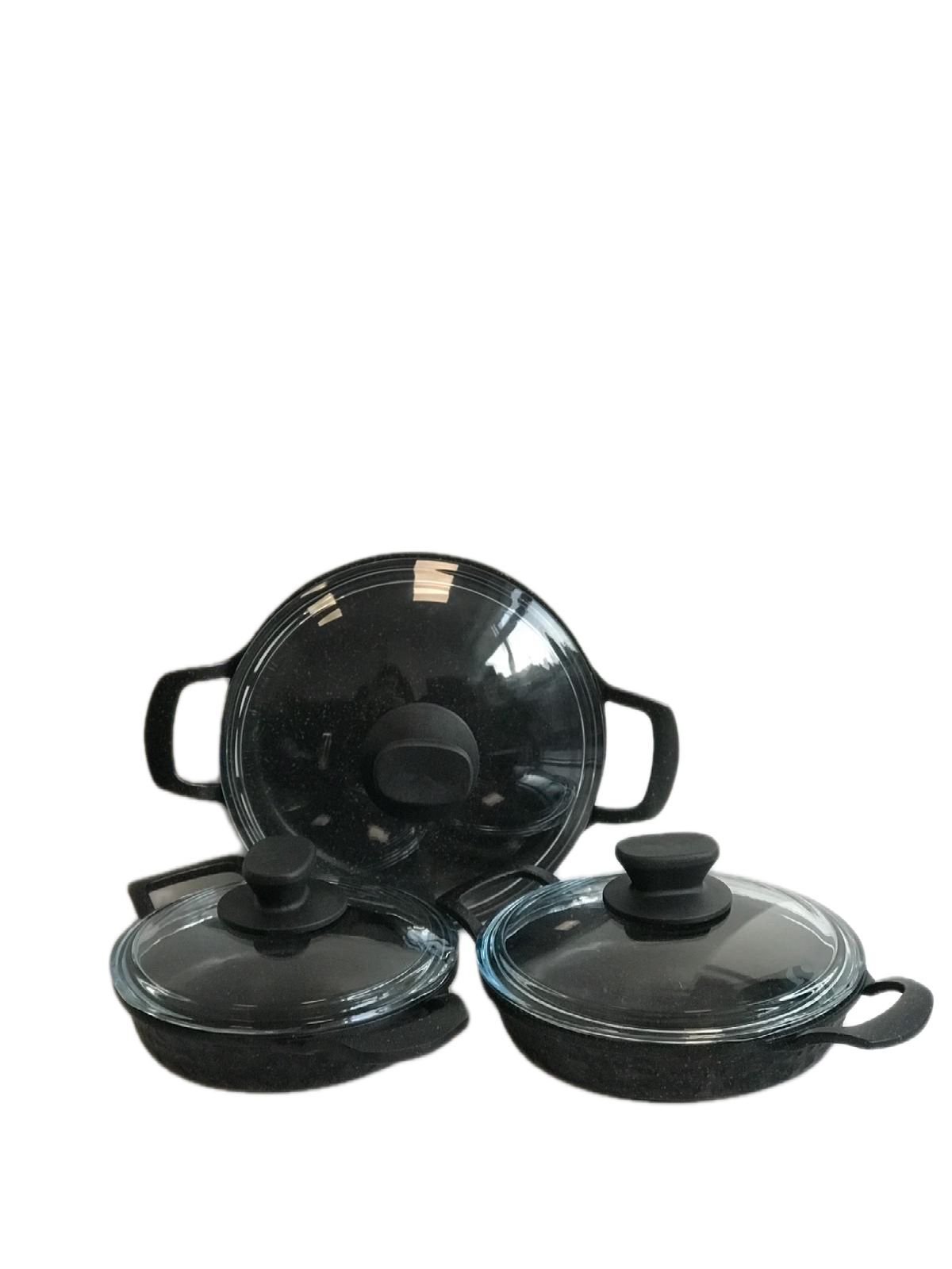 Lavonni Sahan Seti 3 Lü Kapaklı Siyah PRM-261