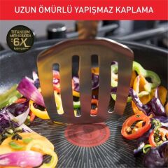 Tefal 22 Cm Excellence Sahan Titantum Ind.6x