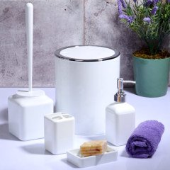 Kosova Banyo Seti 5 Parça Beyaz PBT0003