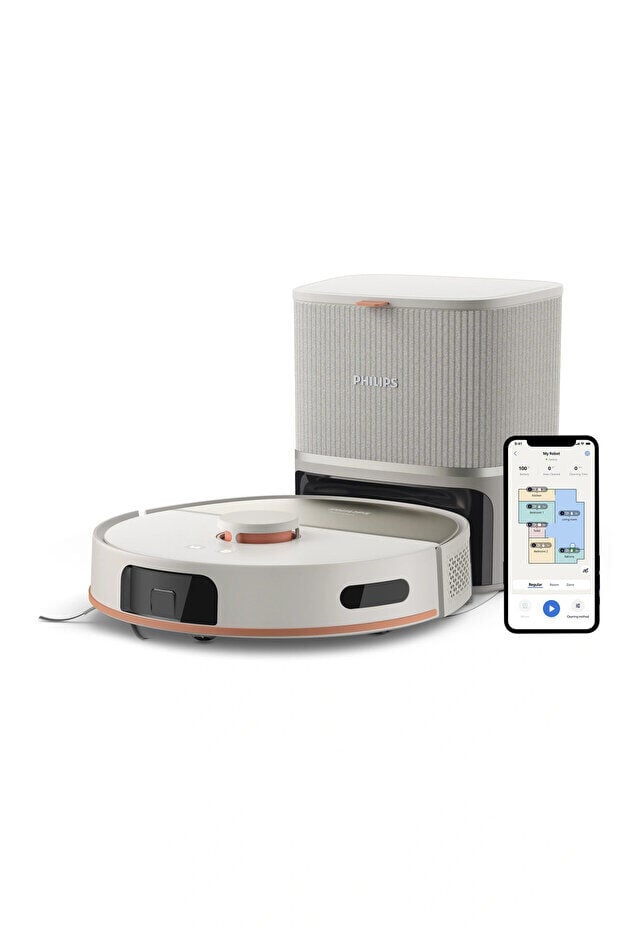 Philips XU5100/20 Robot Süpürge İstasyonlu Beyaz