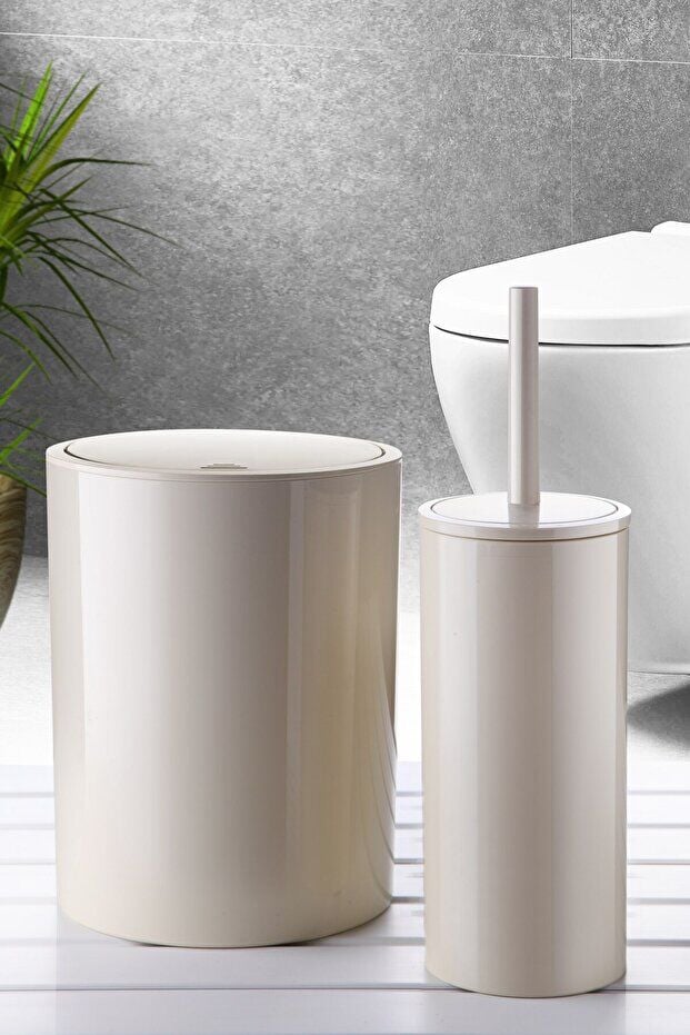 Primanova Flores Banyo Takımı 2 li Bej M-SAS18-09