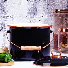 Kosova Bakraç Emaye 20 Cm 5,25 Lt Siyah 1201