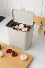 Primanova Flip Çöp Kovası Bej M-E95-09