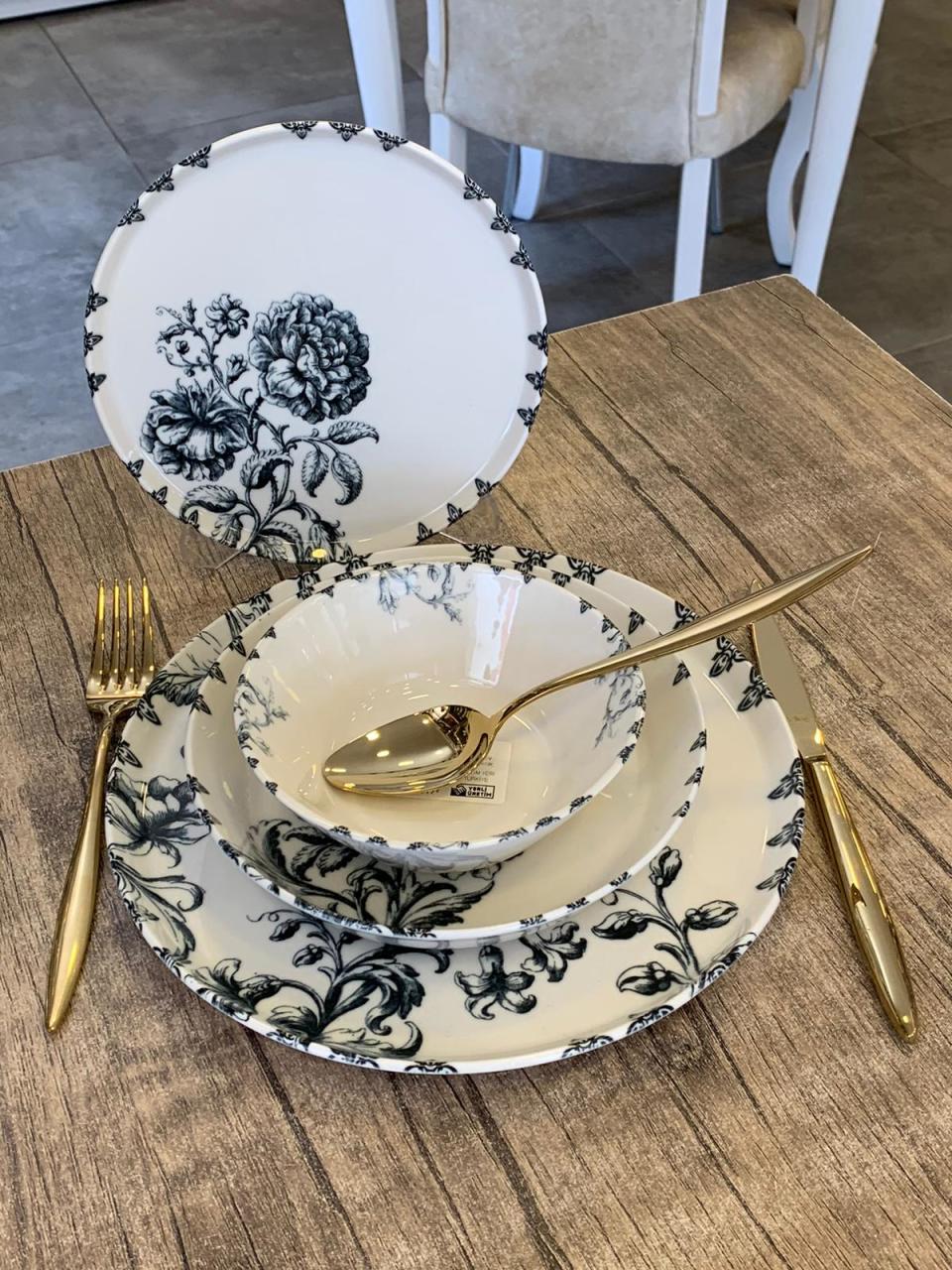 Sıla 24 Parça Helix SL-242 Yemek Takımı