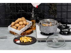 Taç Ultra Granit Kızartma Tenceresi 22 cm 3538
