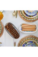 The Mia 2 Li Servis Tabağı Limoncello Oval 26 Cm LMN006