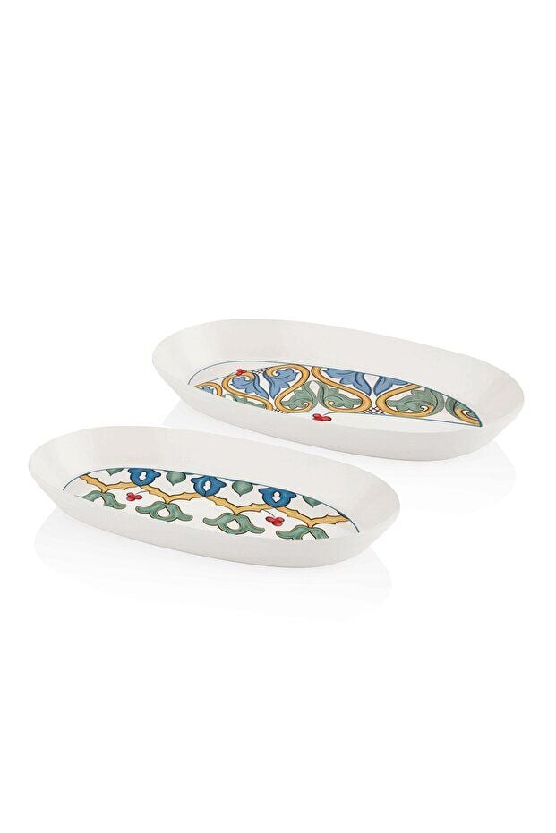 The Mia 2 Li Servis Tabağı Limoncello Oval 29 Cm LMN007