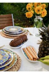 The Mia 2 Li Servis Tabağı Limoncello Oval 29 Cm LMN007