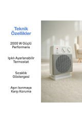 Fakir Hobby S Premium Fanlı Isıtıcı Açık Gri