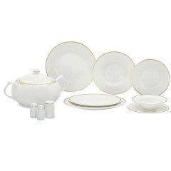 Güral Porselen 62 Parça Harika Altın File Yemek Takımı