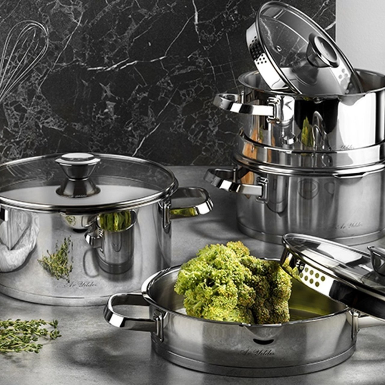 Aryıldız 8 Parça Lilyum Prestıge Plus Tencere Seti