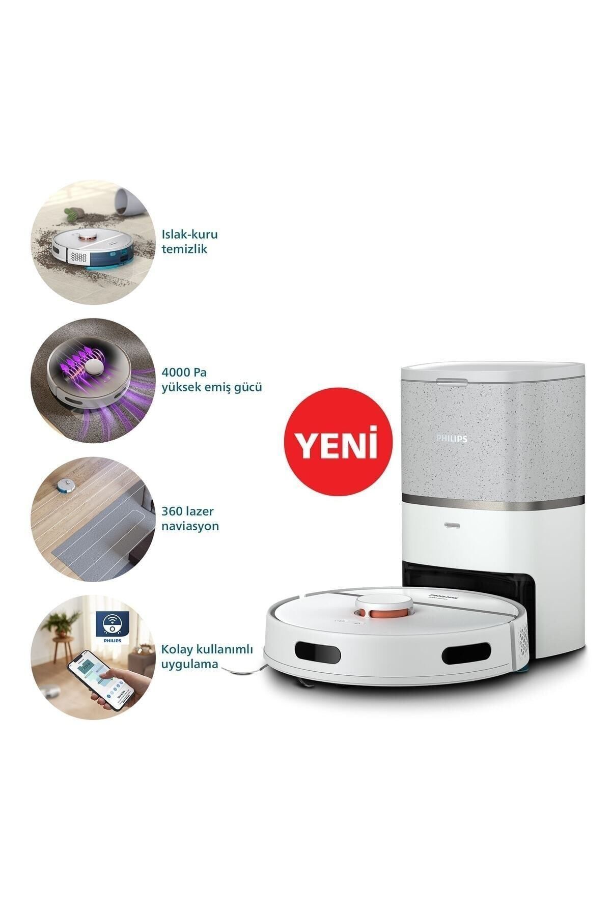 Philips Islak Ve Kuru Robot Süpürge İstasyonlu Xu3110/02