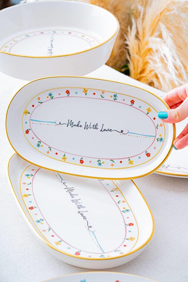 Acar 3 Lü Kayık Tabak Livaldi HCA-7730