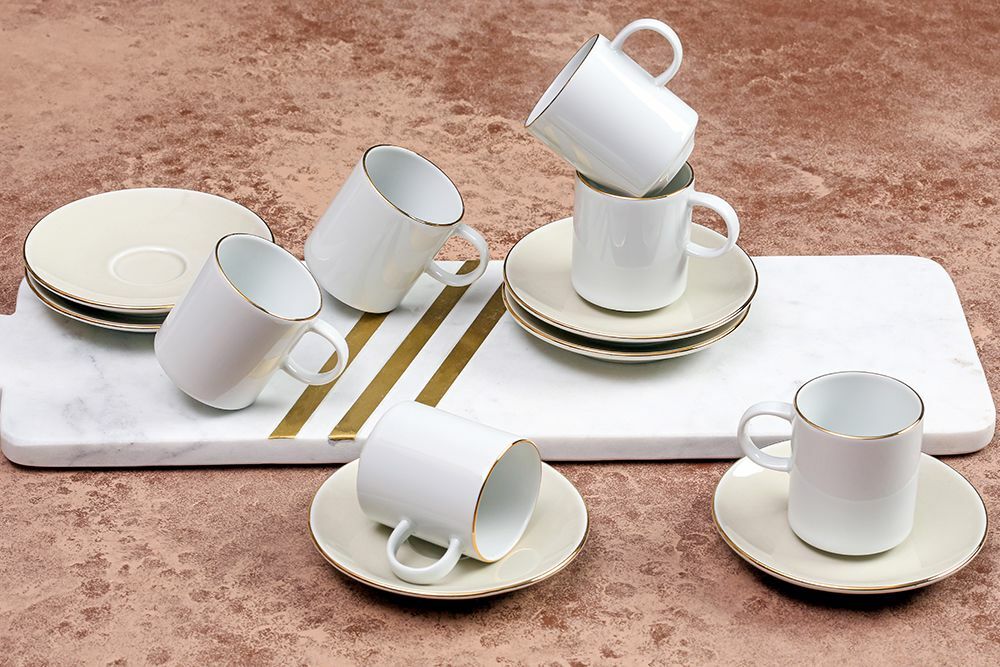 Porland Kahve Takımı Altın Yaldızlı 04POR035207