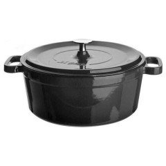 Aryıldız Demir Döküm Tencere Derin 20Cm Siyah