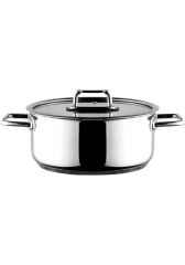 Aryıldız Colombus Metal Kulp Cam Kapak 22 Cm Derin Tencere