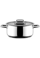 Aryıldız Colombus Metal Kulp Cam Kapak 20 Cm Derin Tencere
