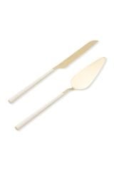 The Mia Pasta Servis Seti Bianco Beyaz Gold Ckb0250
