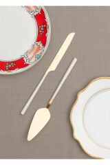 The Mia Pasta Servis Seti Bianco Beyaz Gold Ckb0250