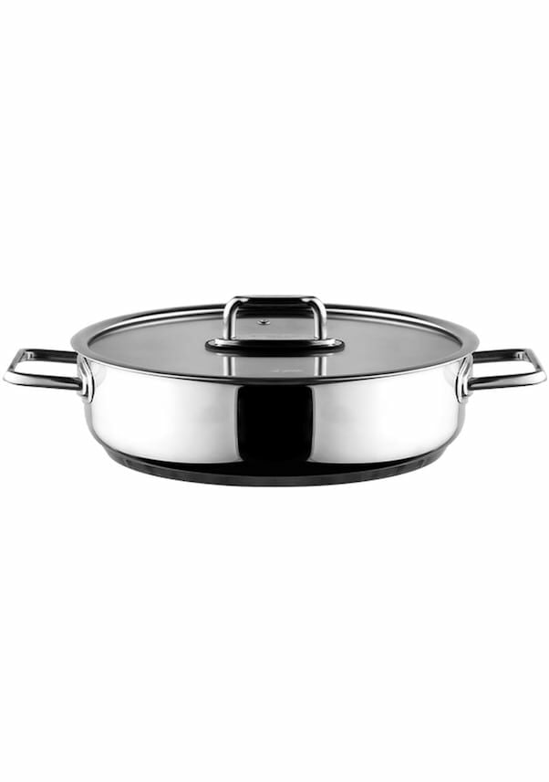 Aryıldız Colombus Metal Kulp Cam Kapak 24 Cm Kısa Tencere