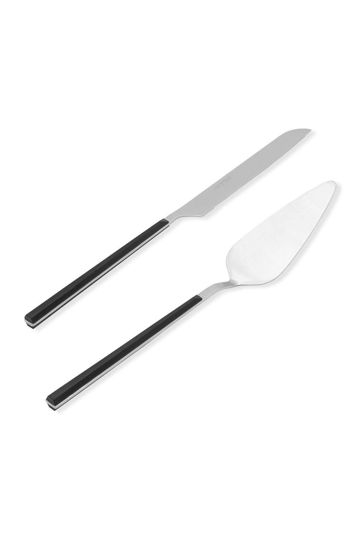 The Mia Salata Servis Seti Shadow Siyah Gümüş Ckb0251